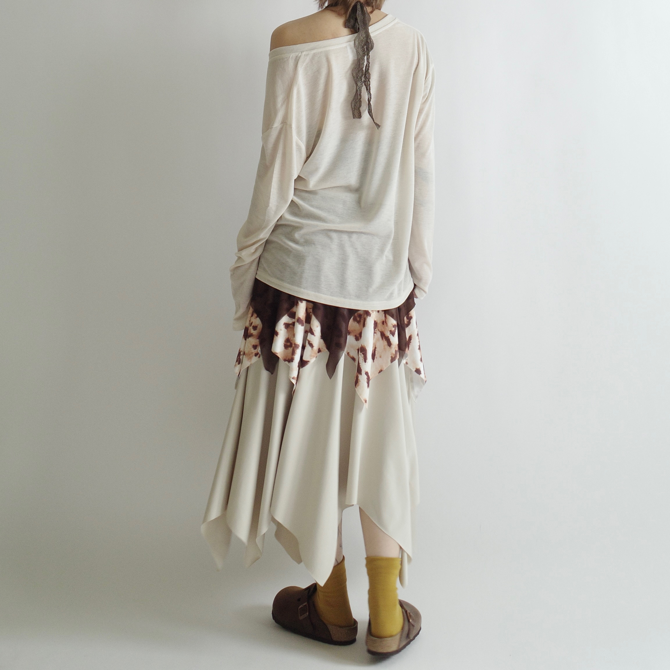 豹紋網紗拼接裙3