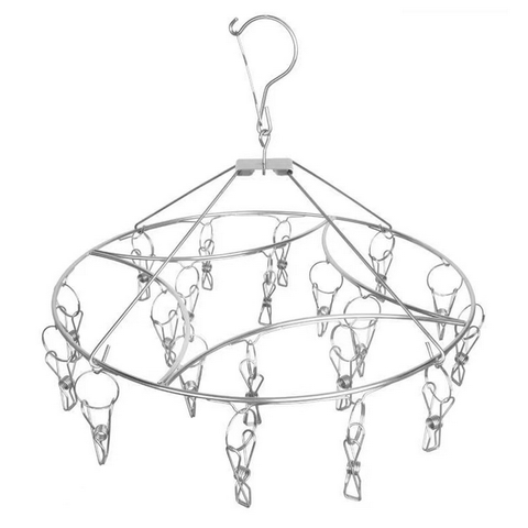 Screenshot 2023-02-16 at 16-01-25 旭丰厂 圆形4.0MM粗不锈钢晒袜架20夹多头衣架晒衣晾晒架袜夹裤架