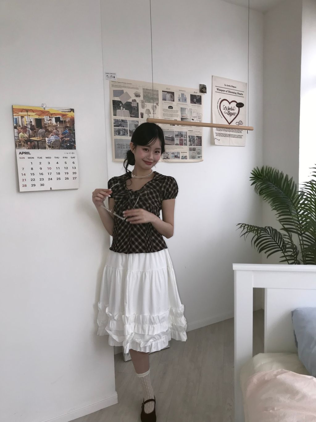 咖格紋襯衫3