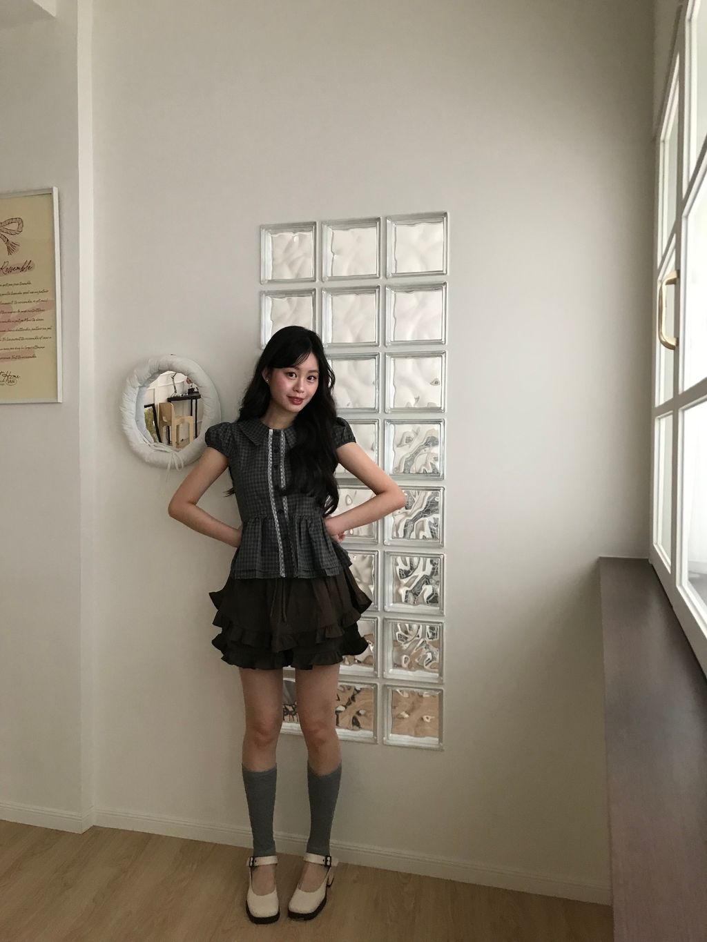 深色格紋襯衫4