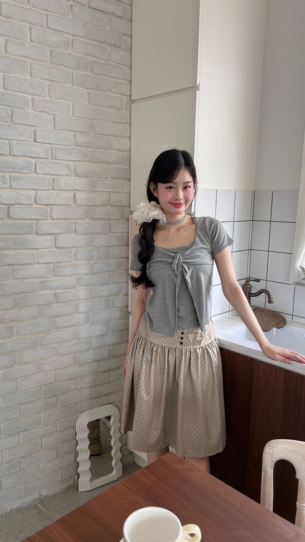 蝴蝶結棉質上衣3