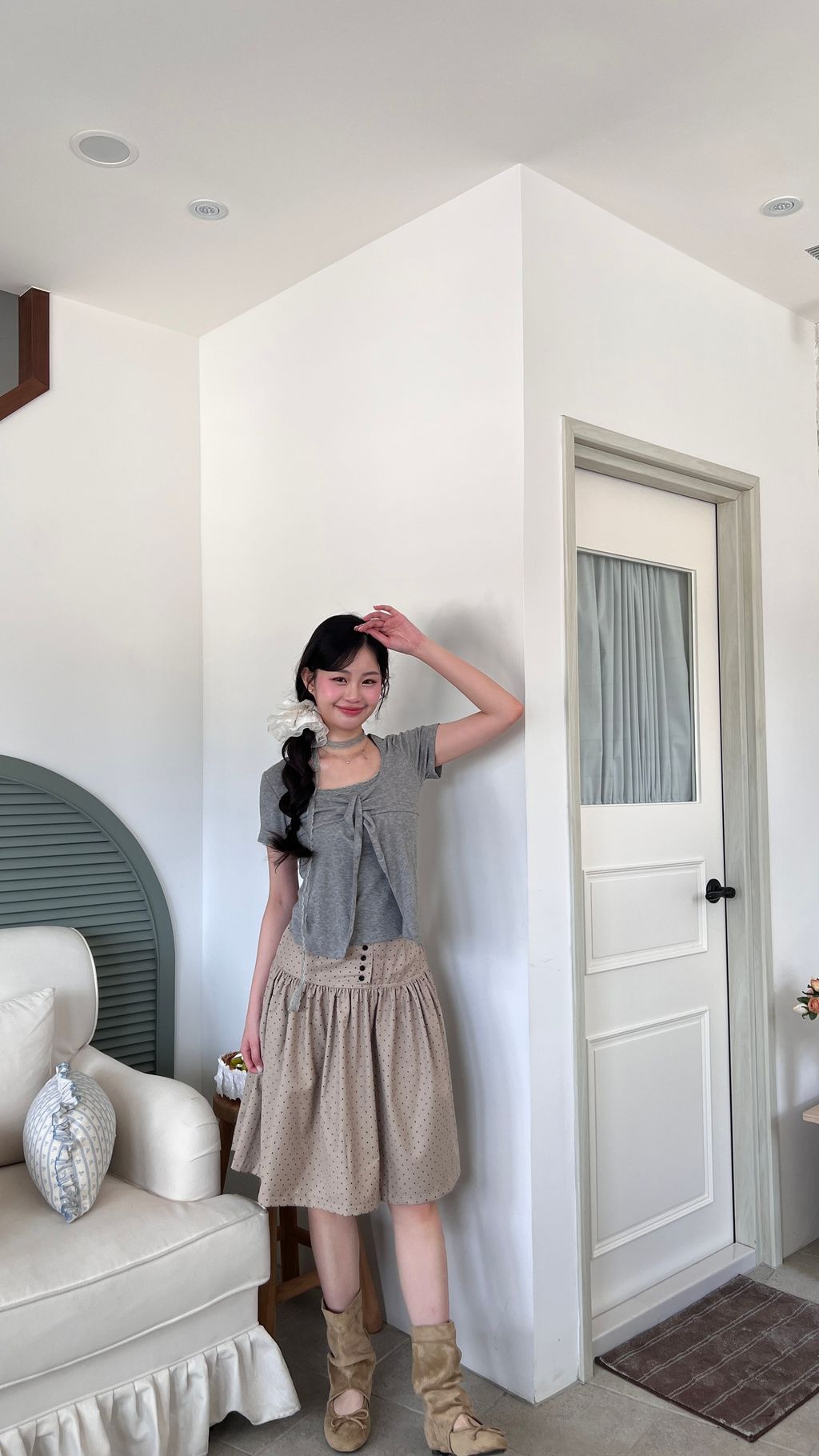 蝴蝶結棉質上衣10