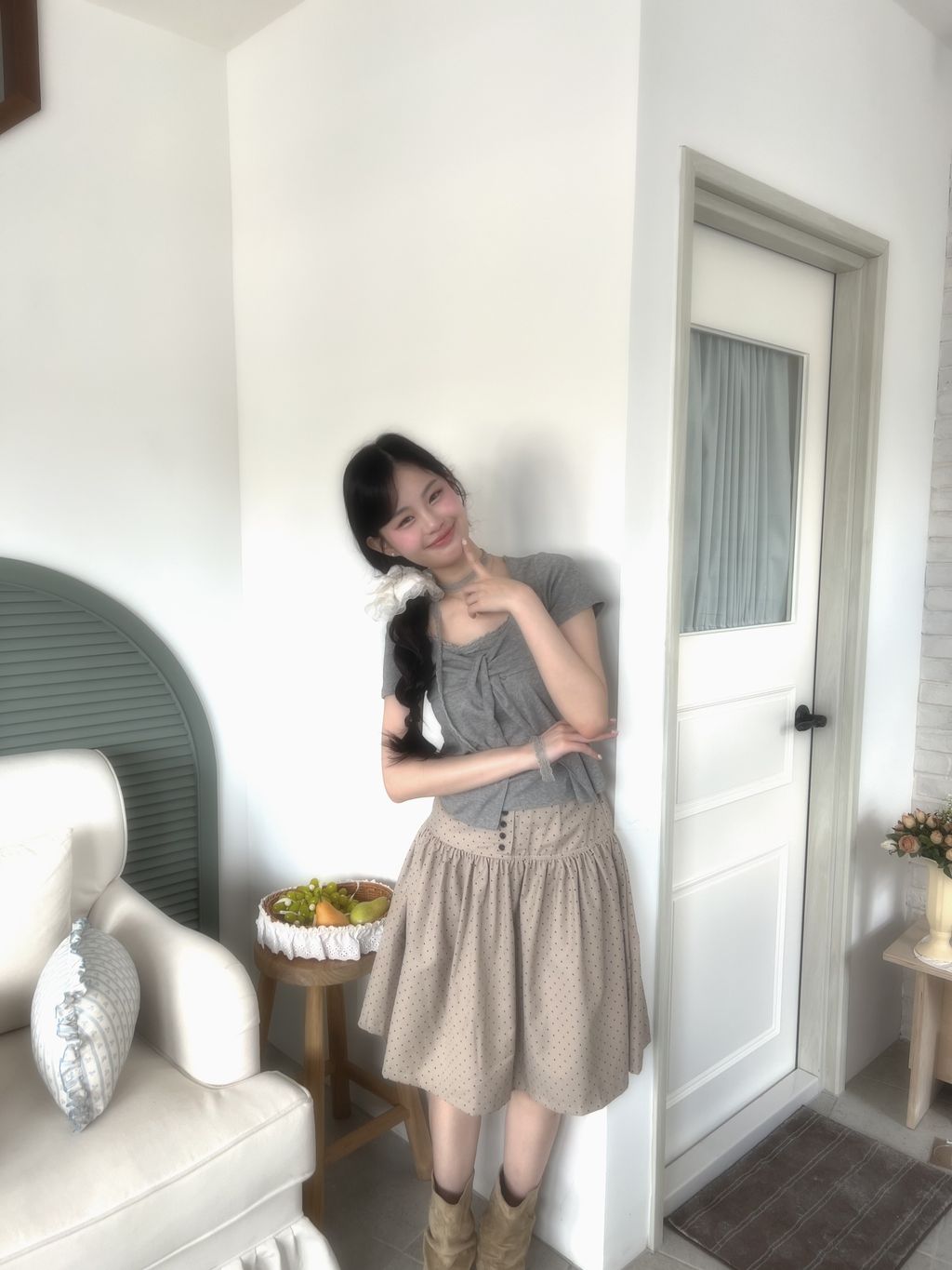 蝴蝶結棉質上衣4