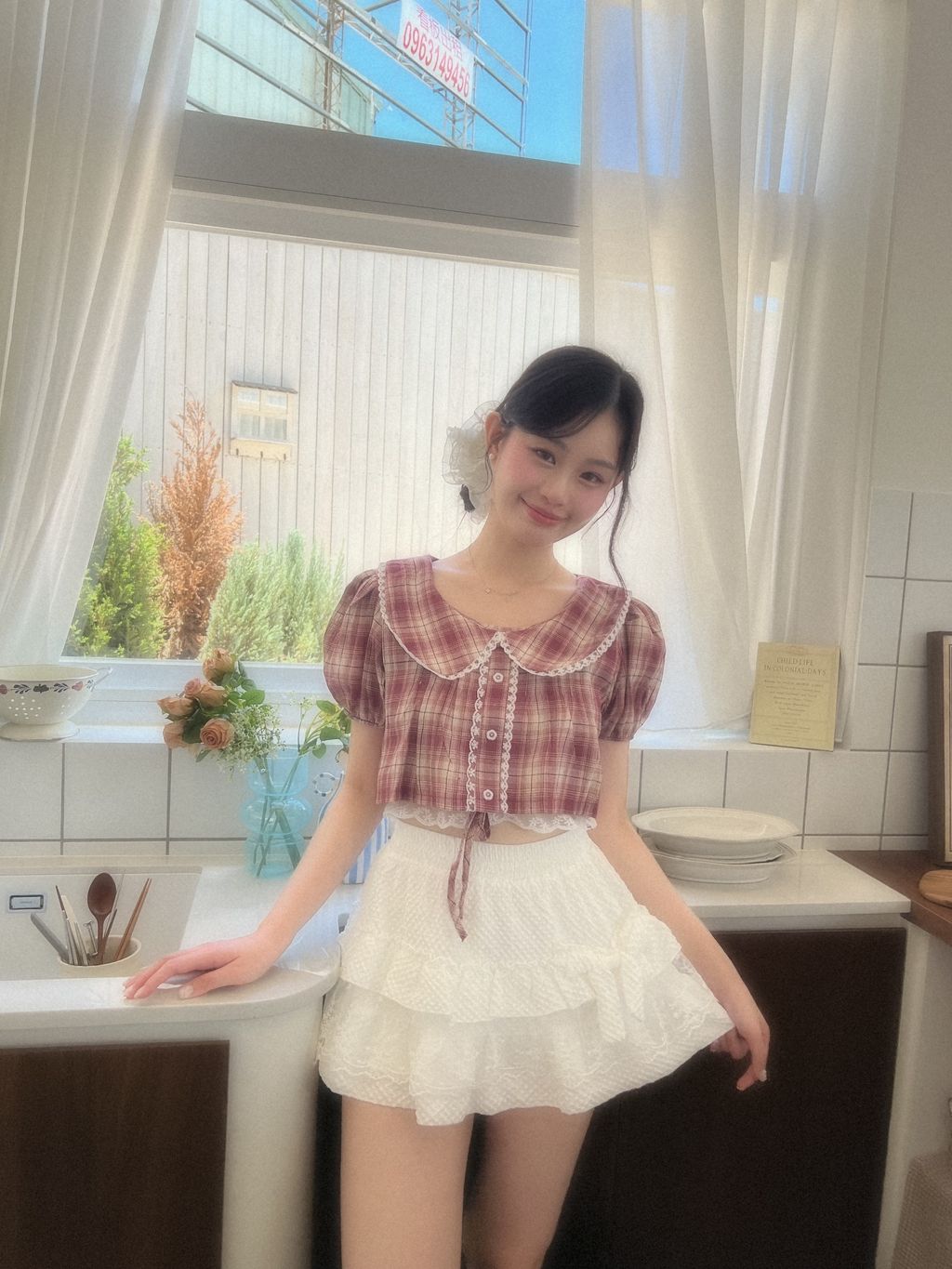 紅色格紋13