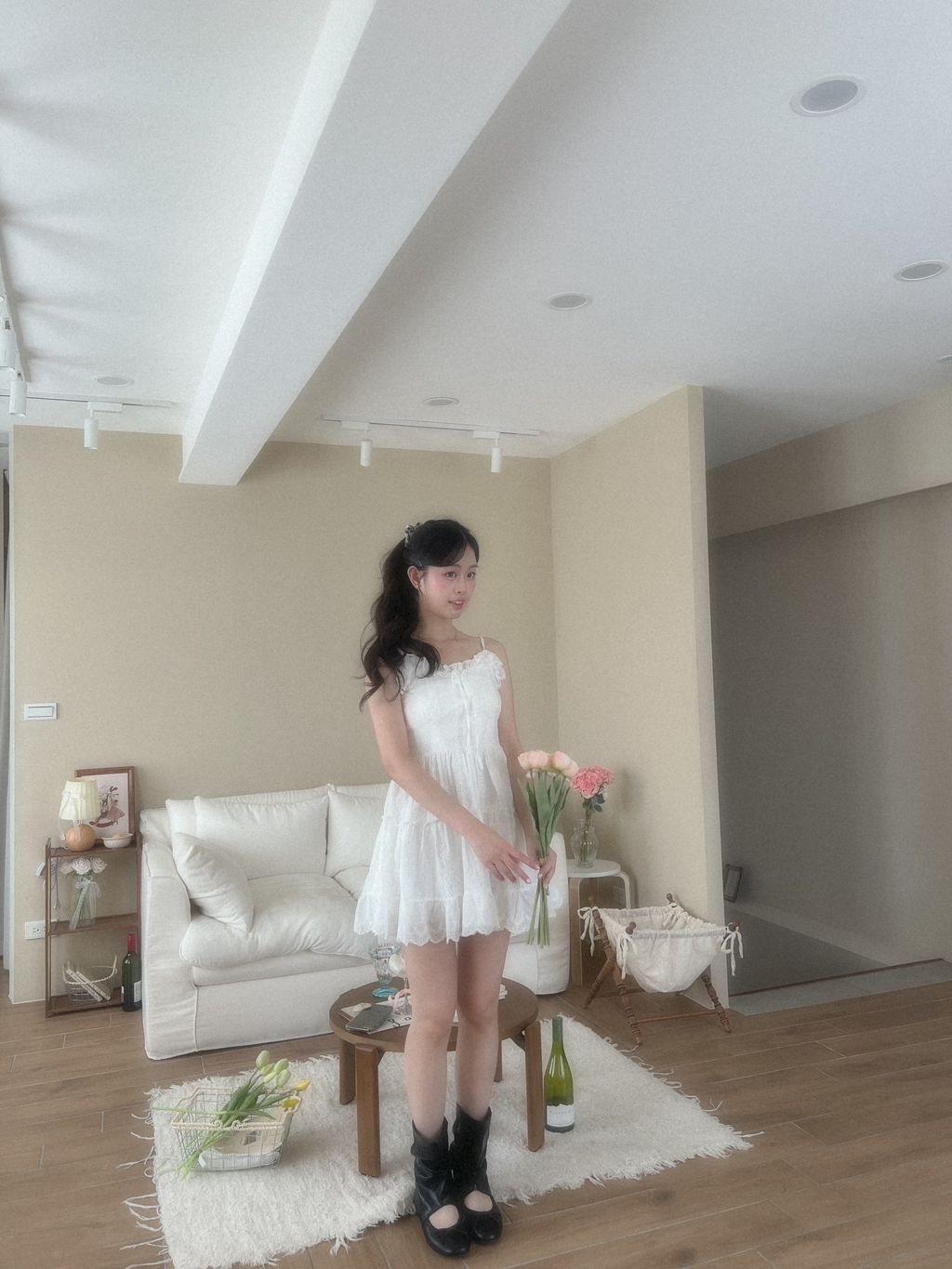 吊帶雕花洋裝13