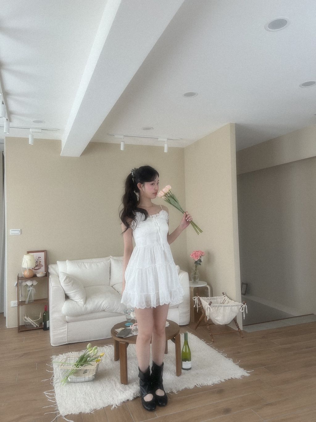 吊帶雕花洋裝12