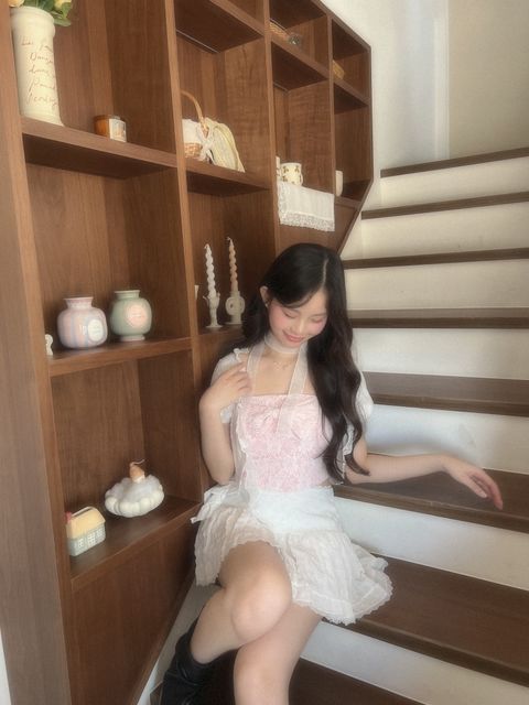 蝴蝶結蕾絲胸墊背心1