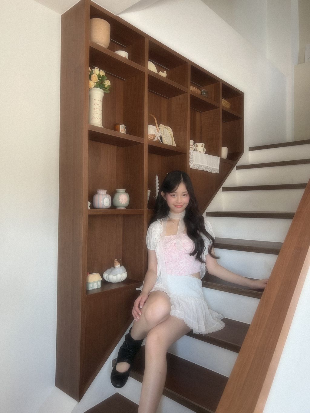 蝴蝶結蕾絲胸墊背心3
