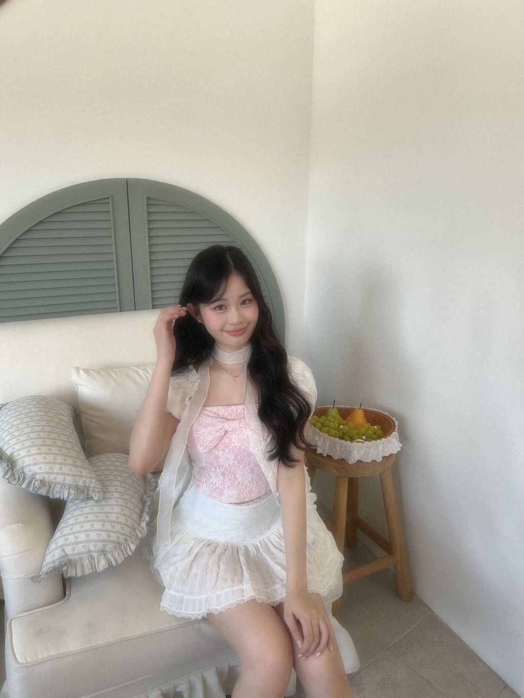 蝴蝶結蕾絲胸墊背心7