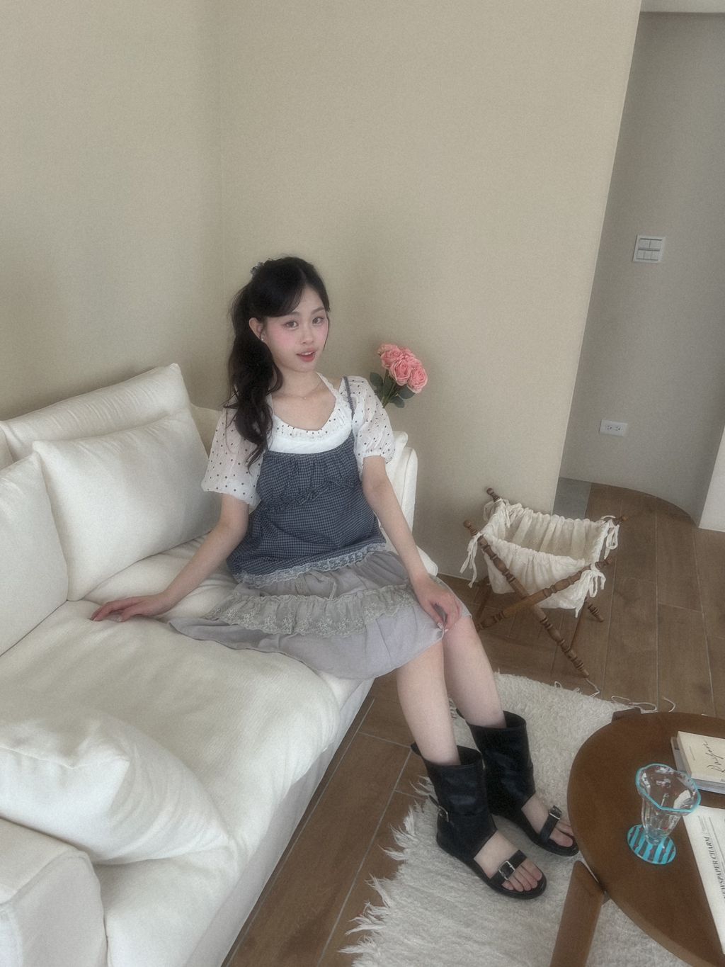 藍色吊帶背心5