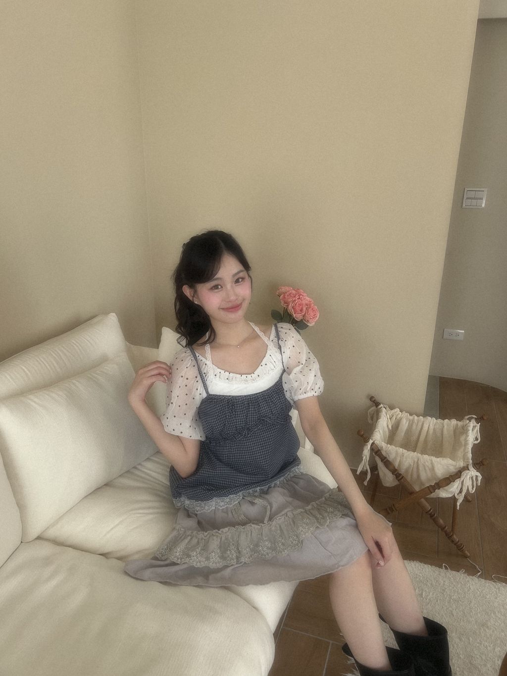 藍色吊帶背心9