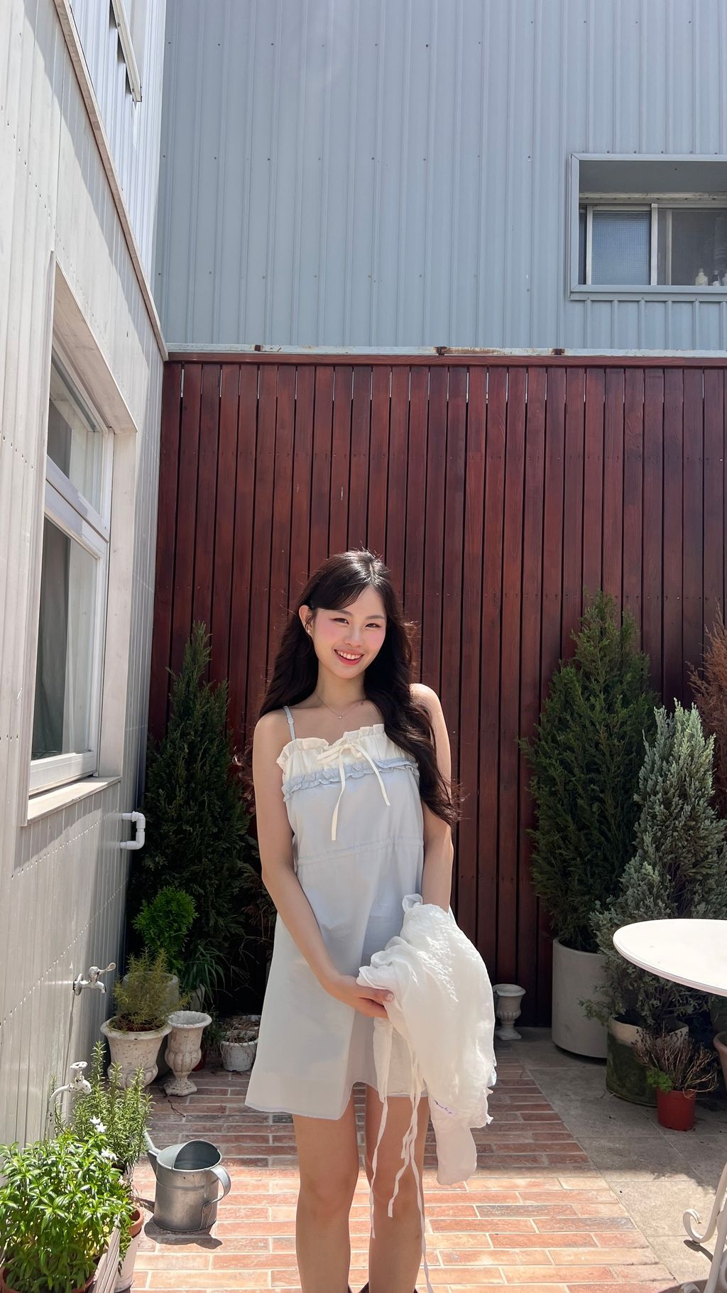 藍色吊帶洋裝2