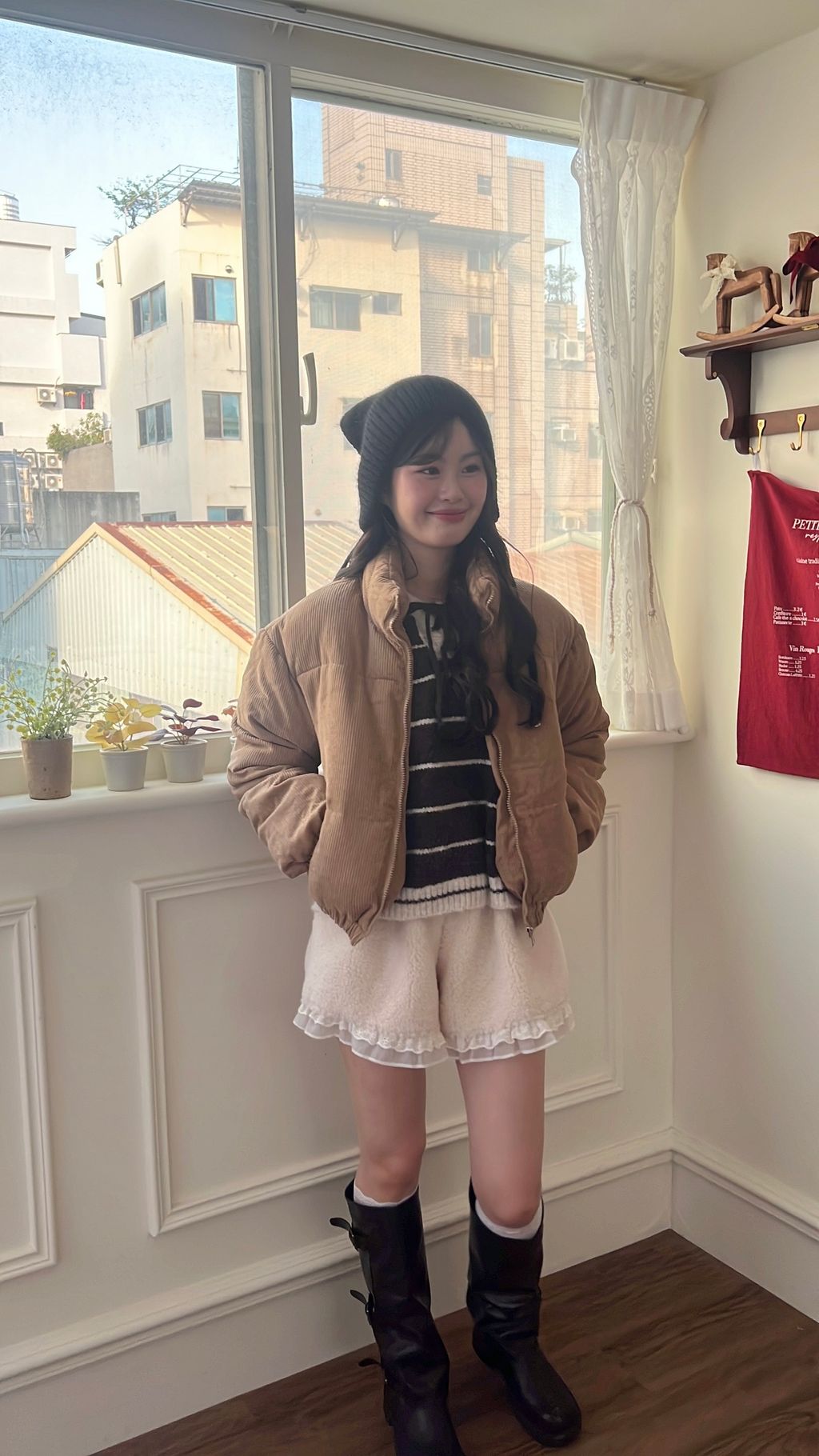 燈芯絨鋪棉外套17