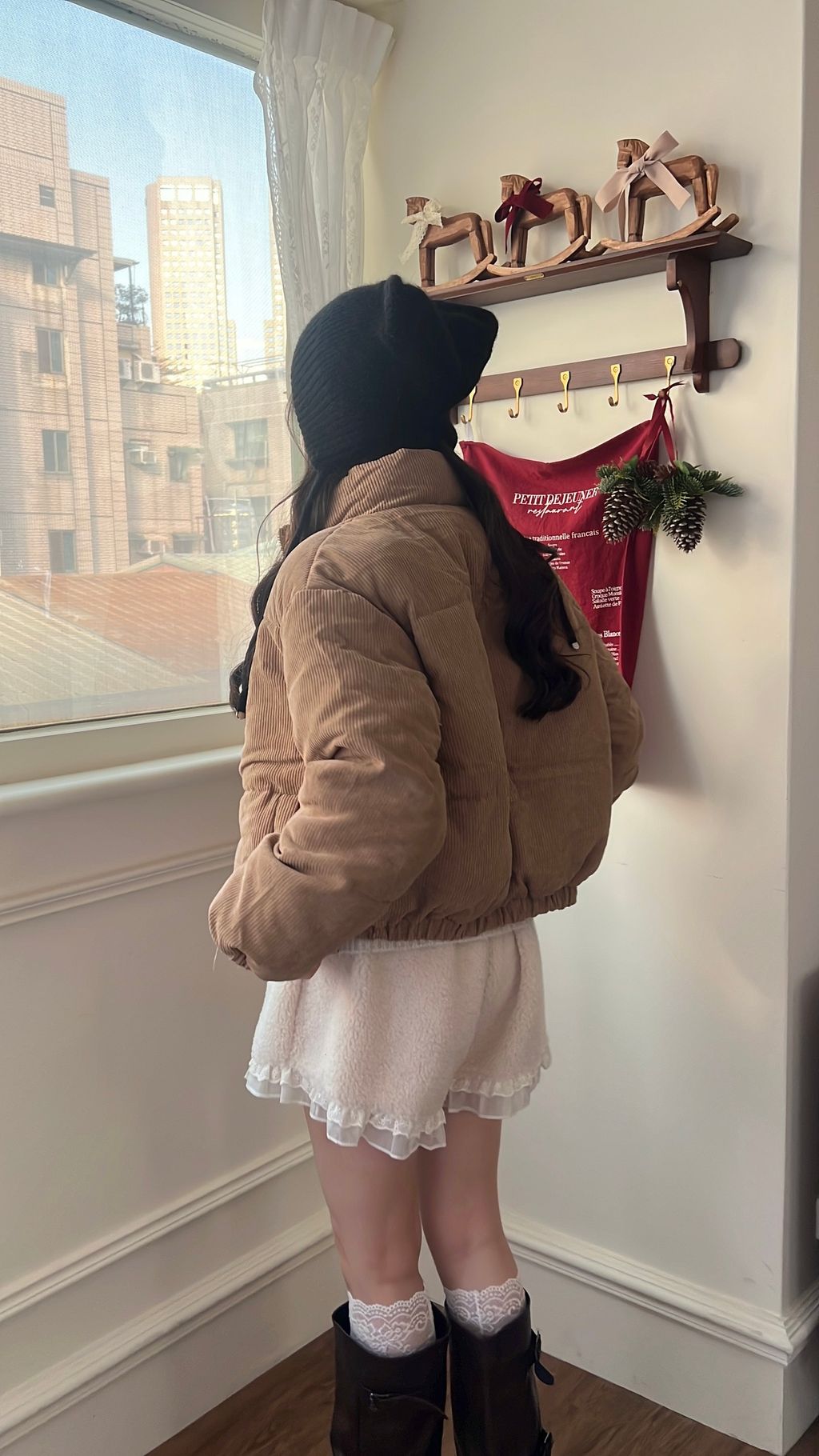 燈芯絨鋪棉外套15