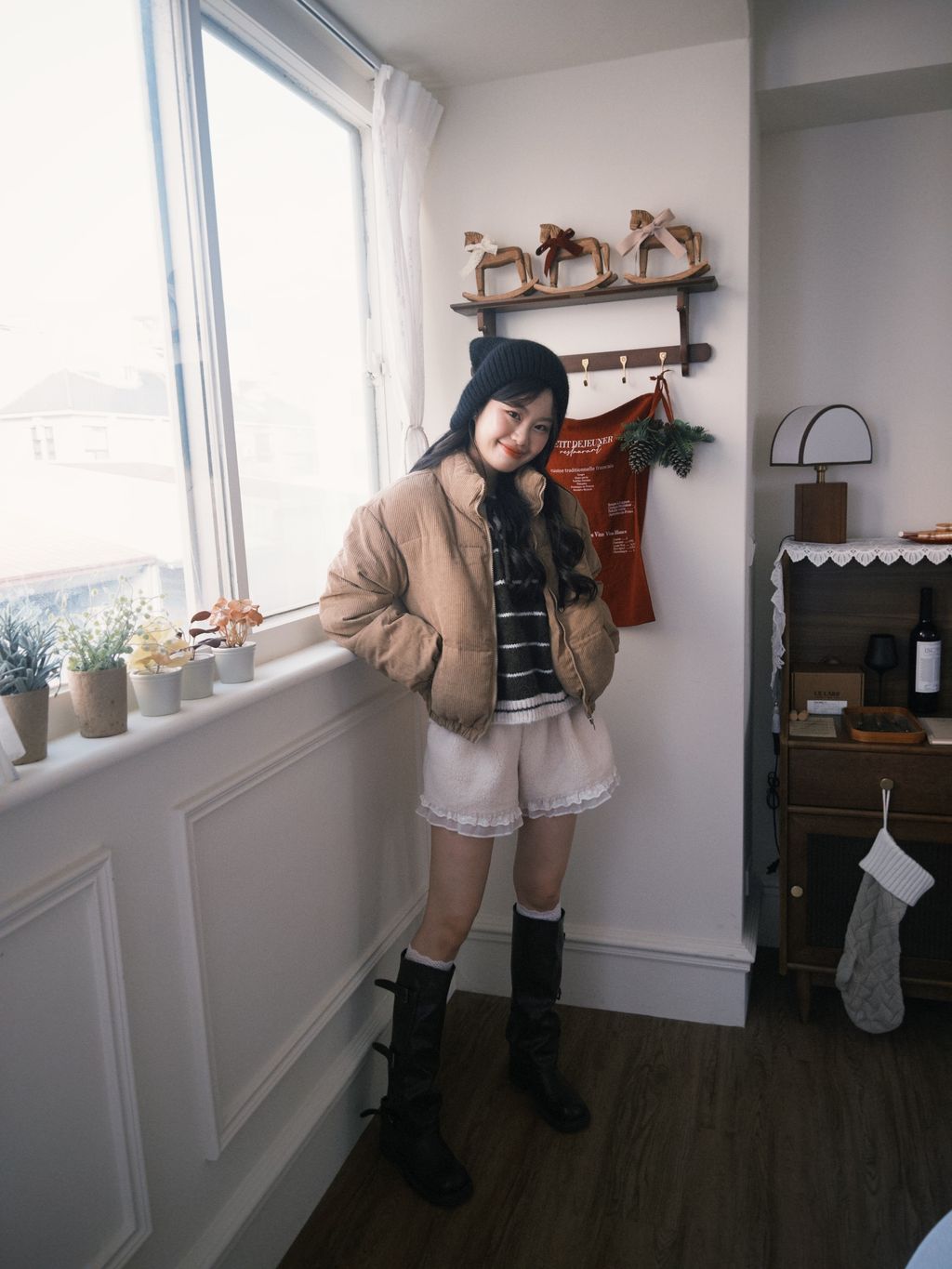 燈芯絨鋪棉外套7