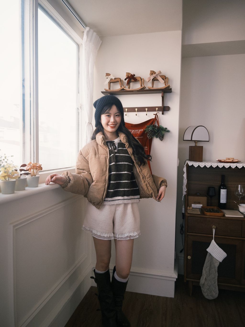 燈芯絨鋪棉外套4