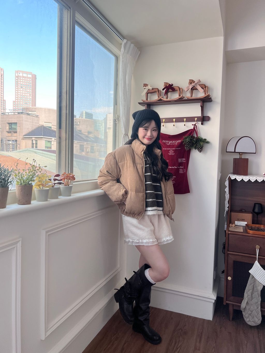 燈芯絨鋪棉外套12