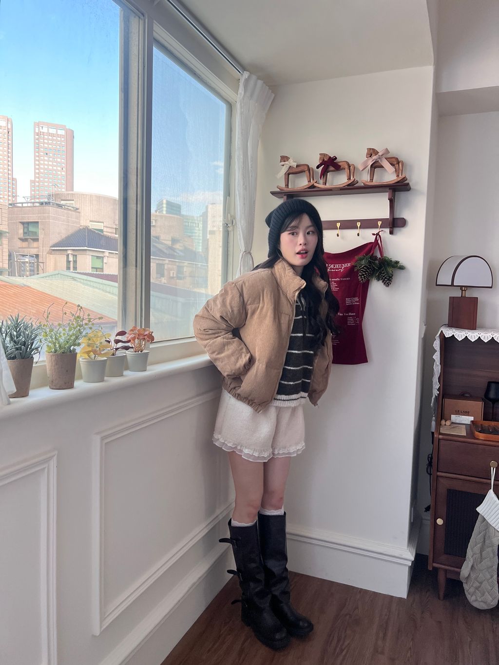 燈芯絨鋪棉外套13