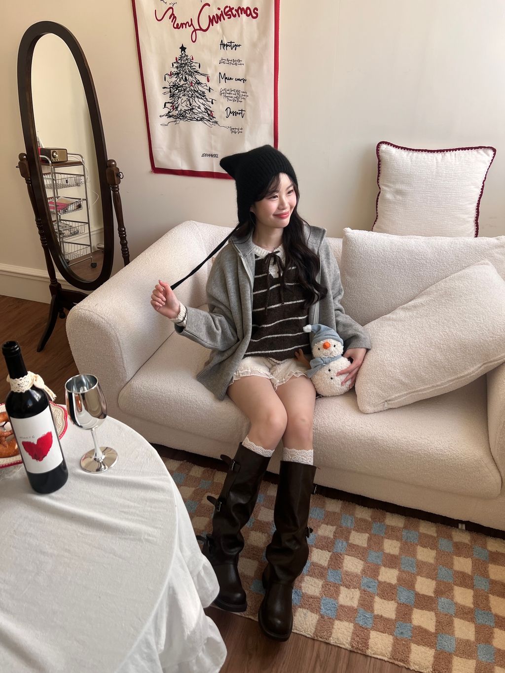 拉鍊針織外套 雙拉鍊10