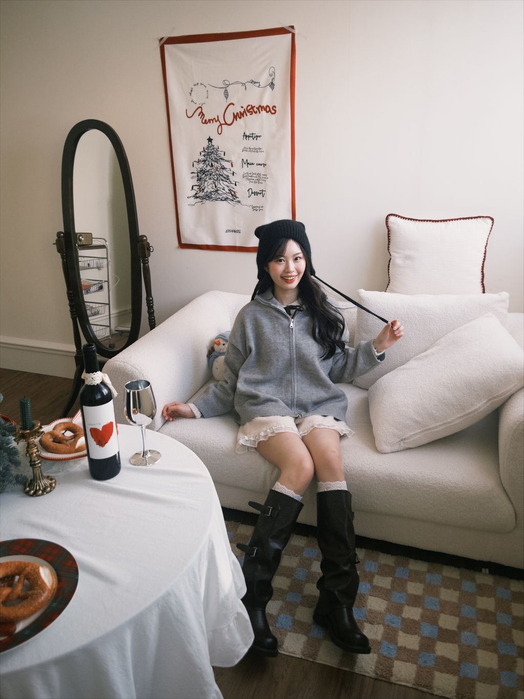 拉鍊針織外套 雙拉鍊18