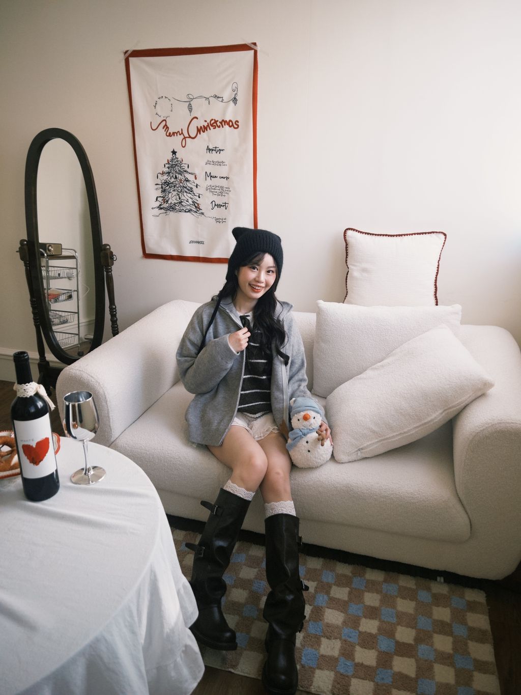 拉鍊針織外套 雙拉鍊14