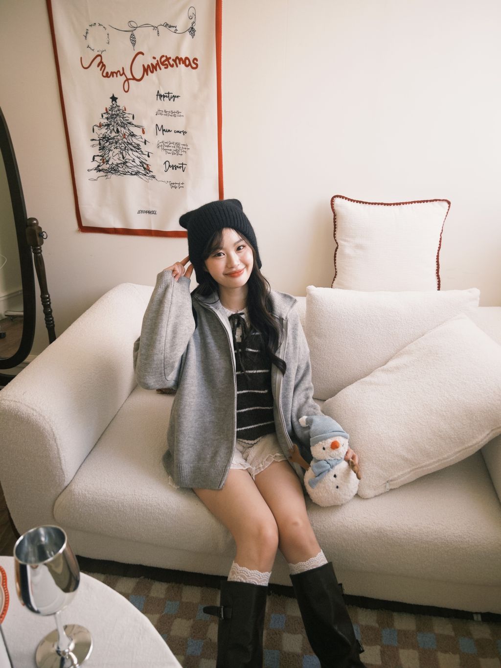 拉鍊針織外套 雙拉鍊12