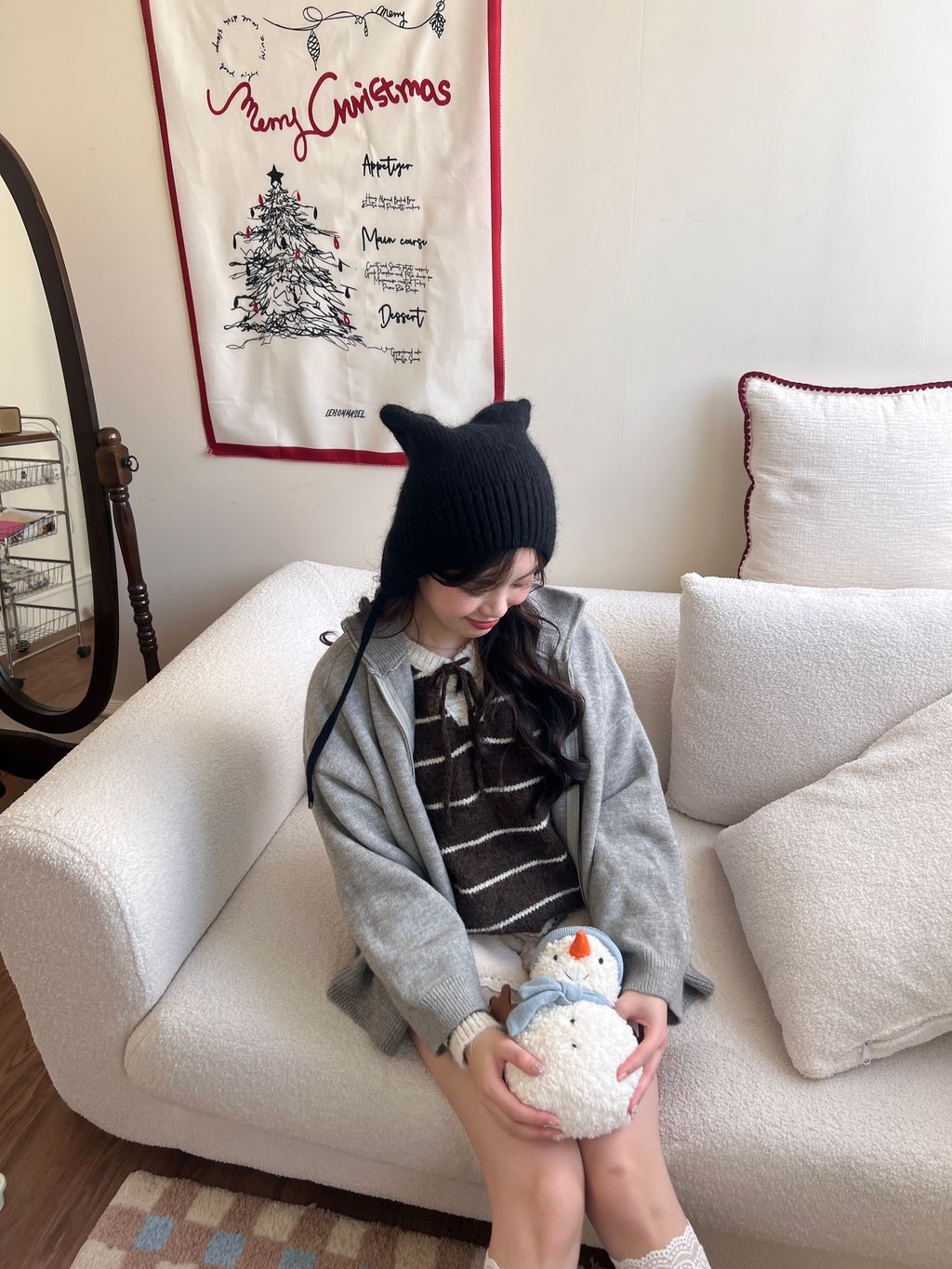 拉鍊針織外套 雙拉鍊11