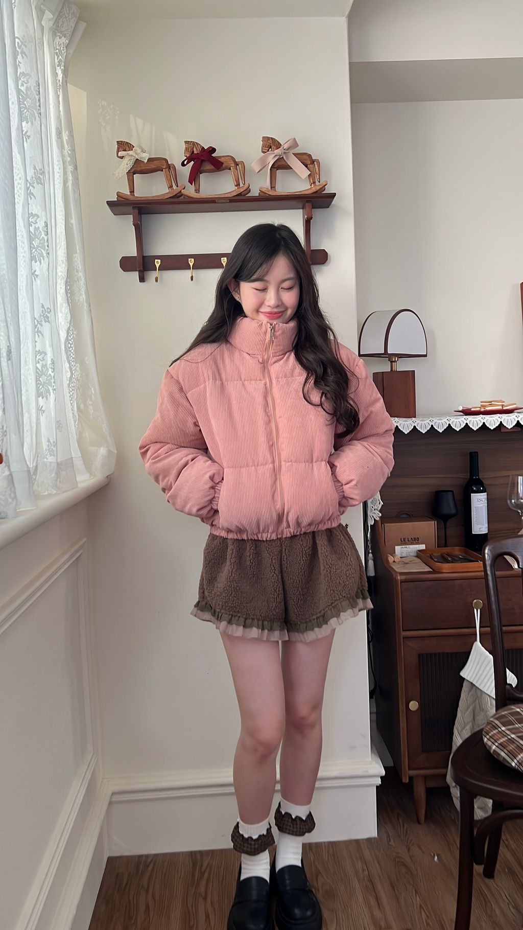 燈芯絨鋪棉外套26