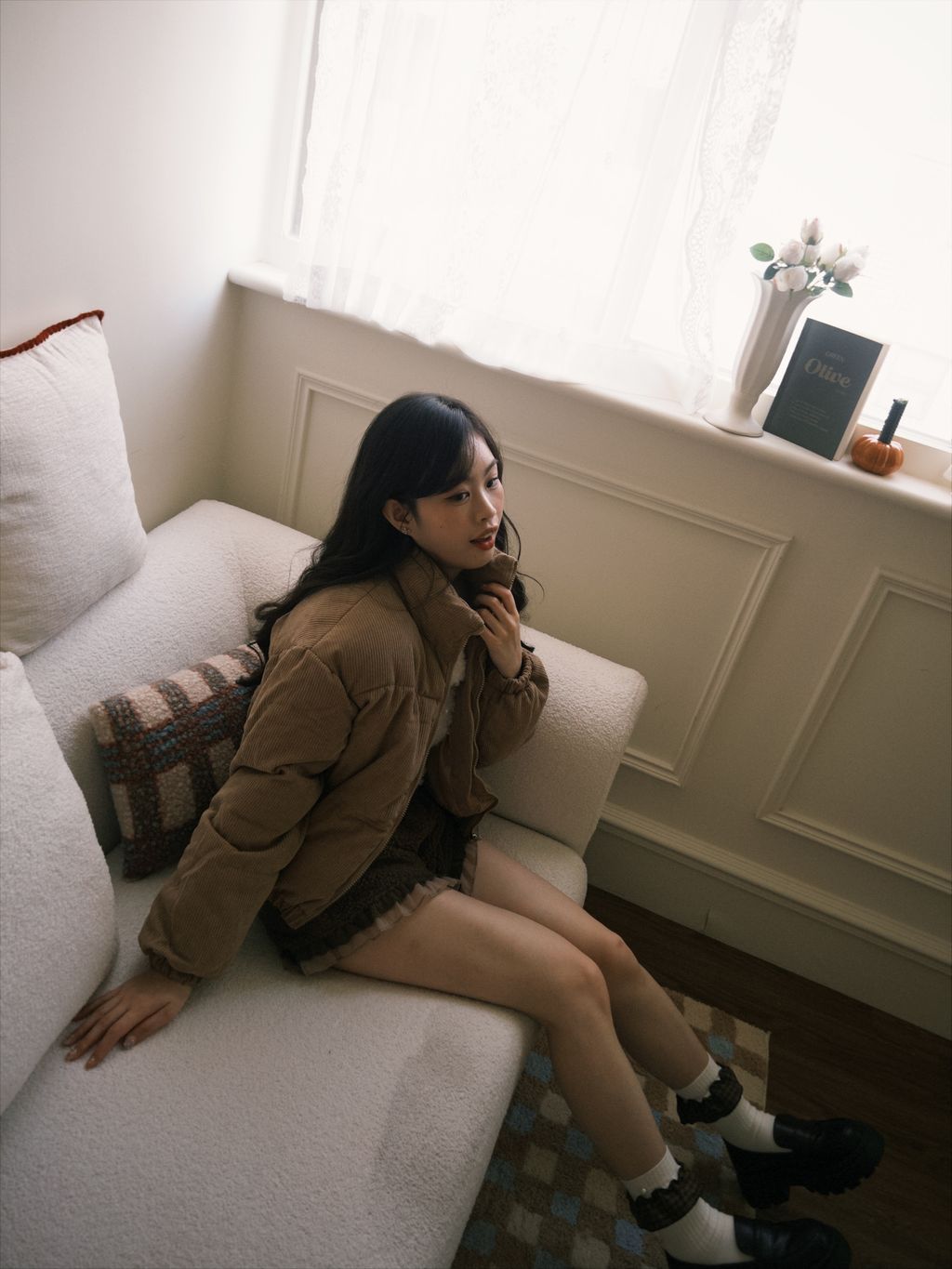 燈芯絨鋪棉外套19