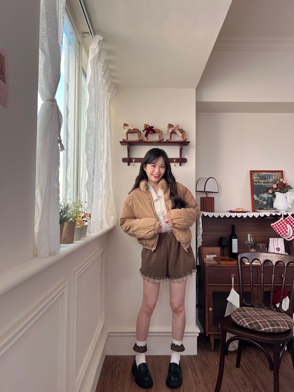 燈芯絨鋪棉外套22