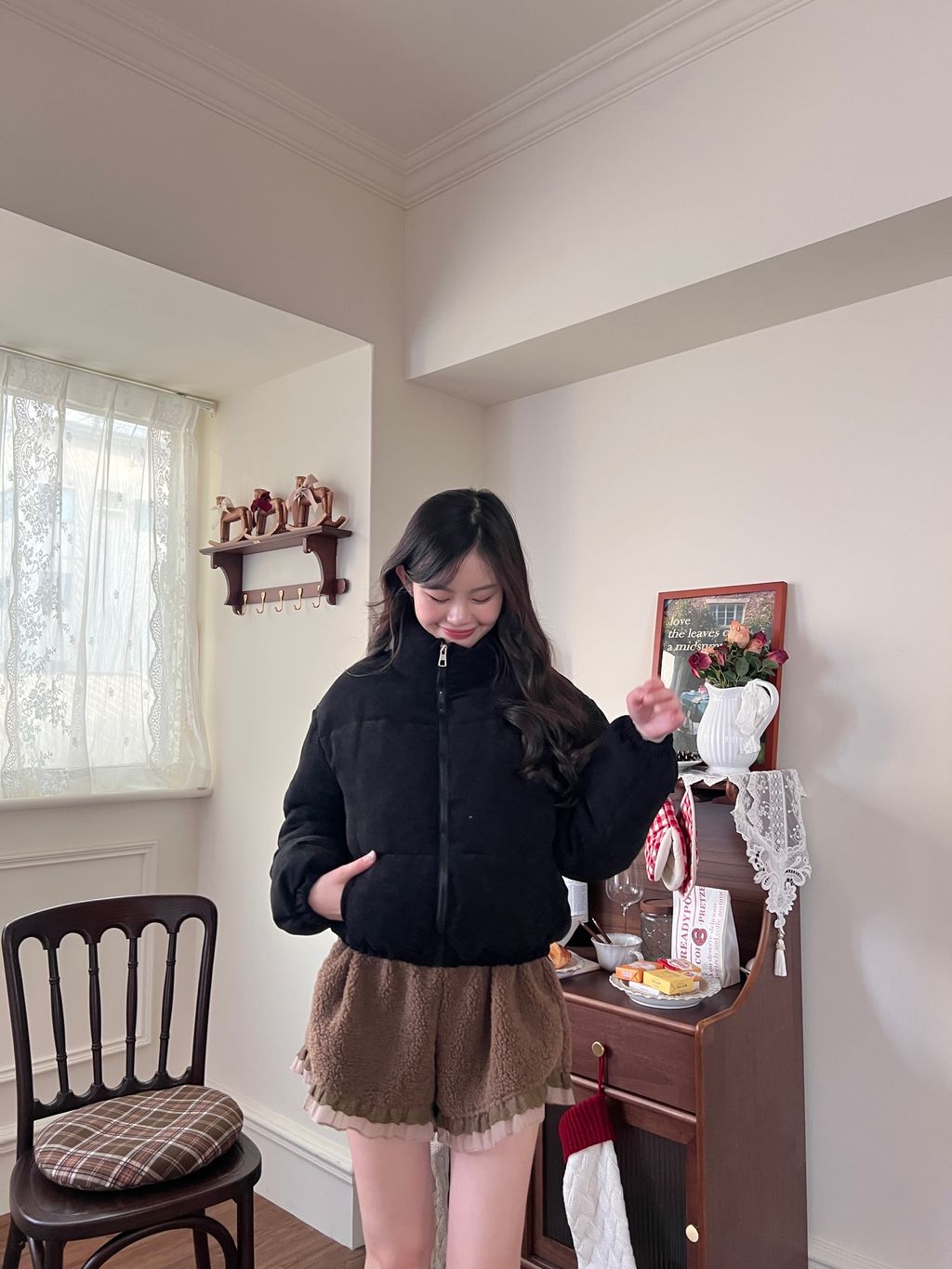 燈芯絨鋪棉外套28