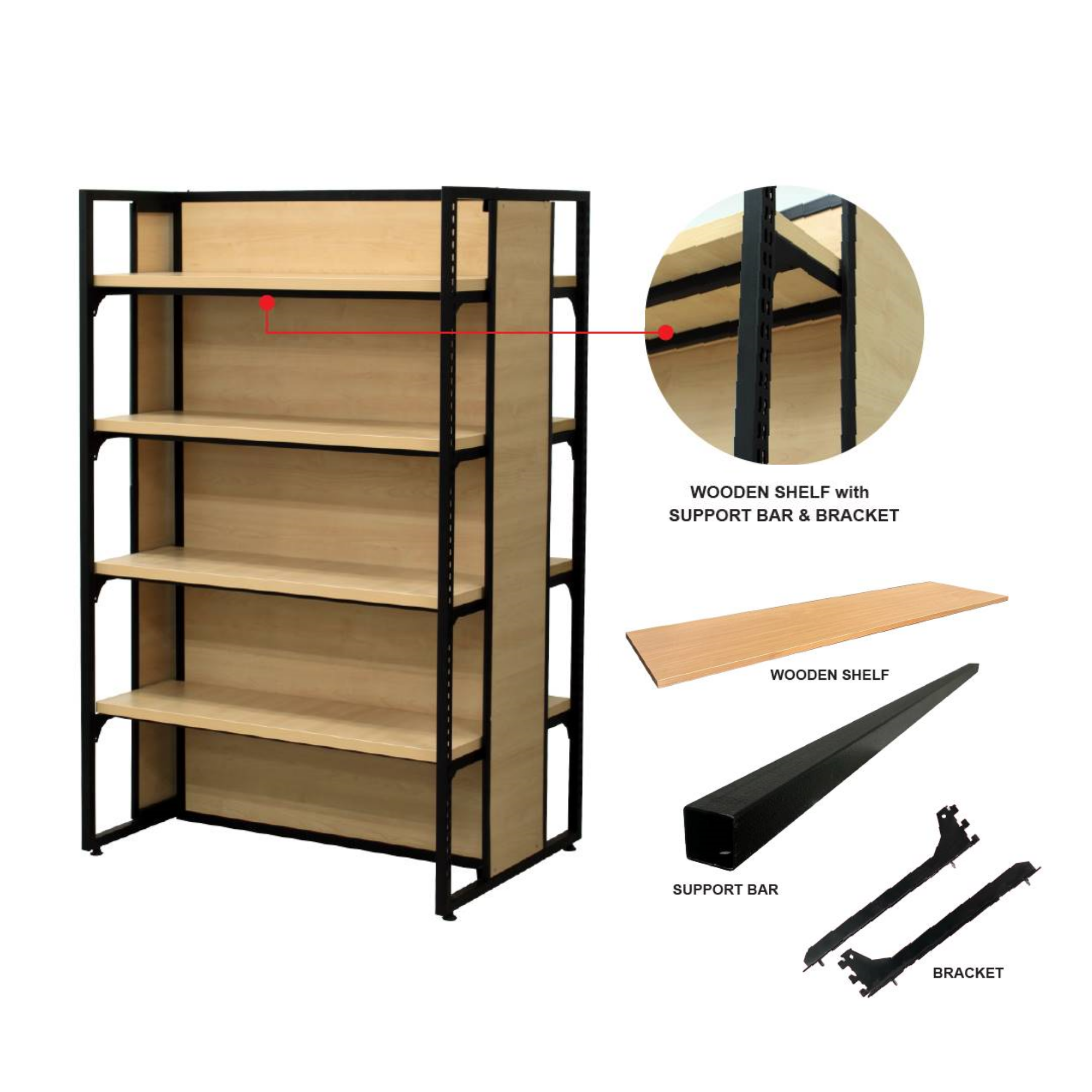 island type 8layer shelving WITH DETAIL