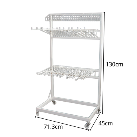 WRAPPING PAPER RACK SWING TYPE WITH SIZE