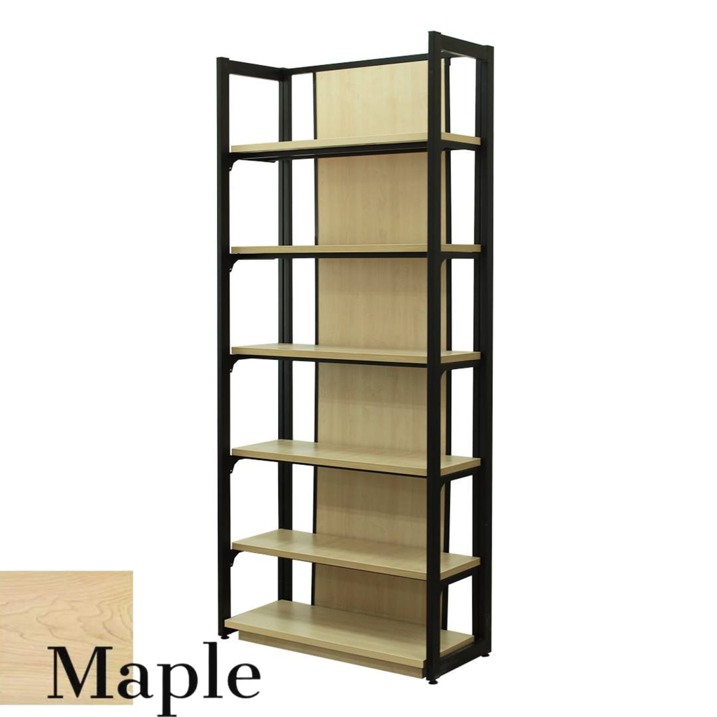 U TYPE 5 LAYER SHELVING+1BOTTOM WOODEN BOX MAPLE