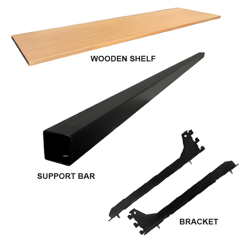 WOODEN SHELF W BRACKET (1)