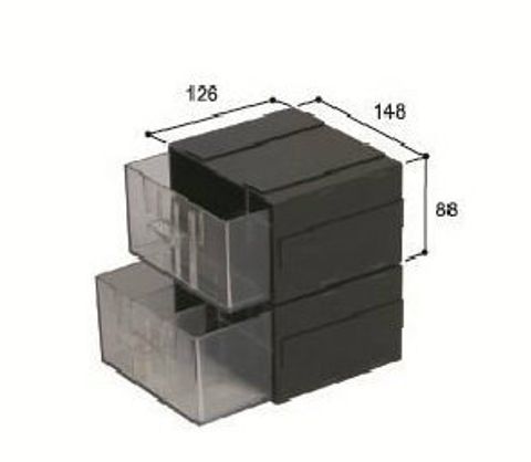 571601 - DRAWER SET MS118 (126X148X88mm)