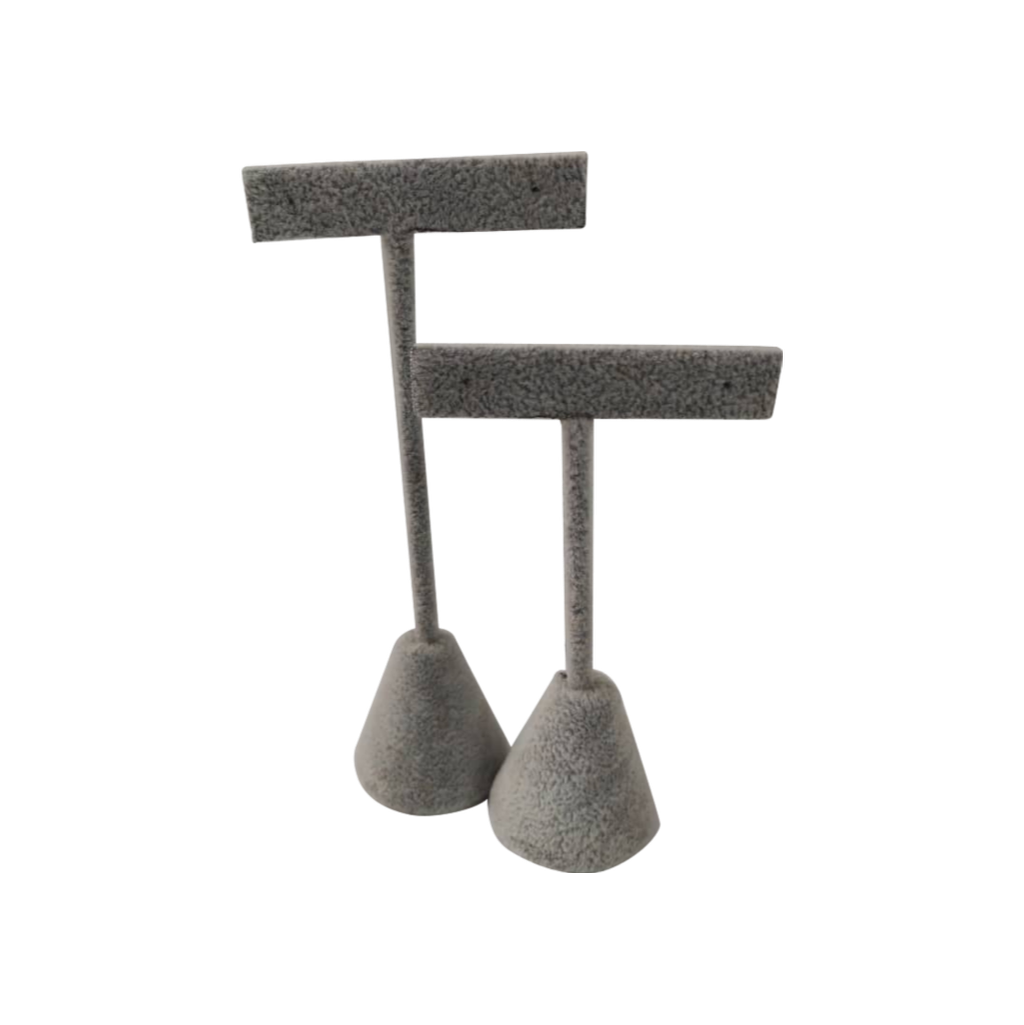 546305GY - Earring Stand 2 in 1 T-Shape (Grey)