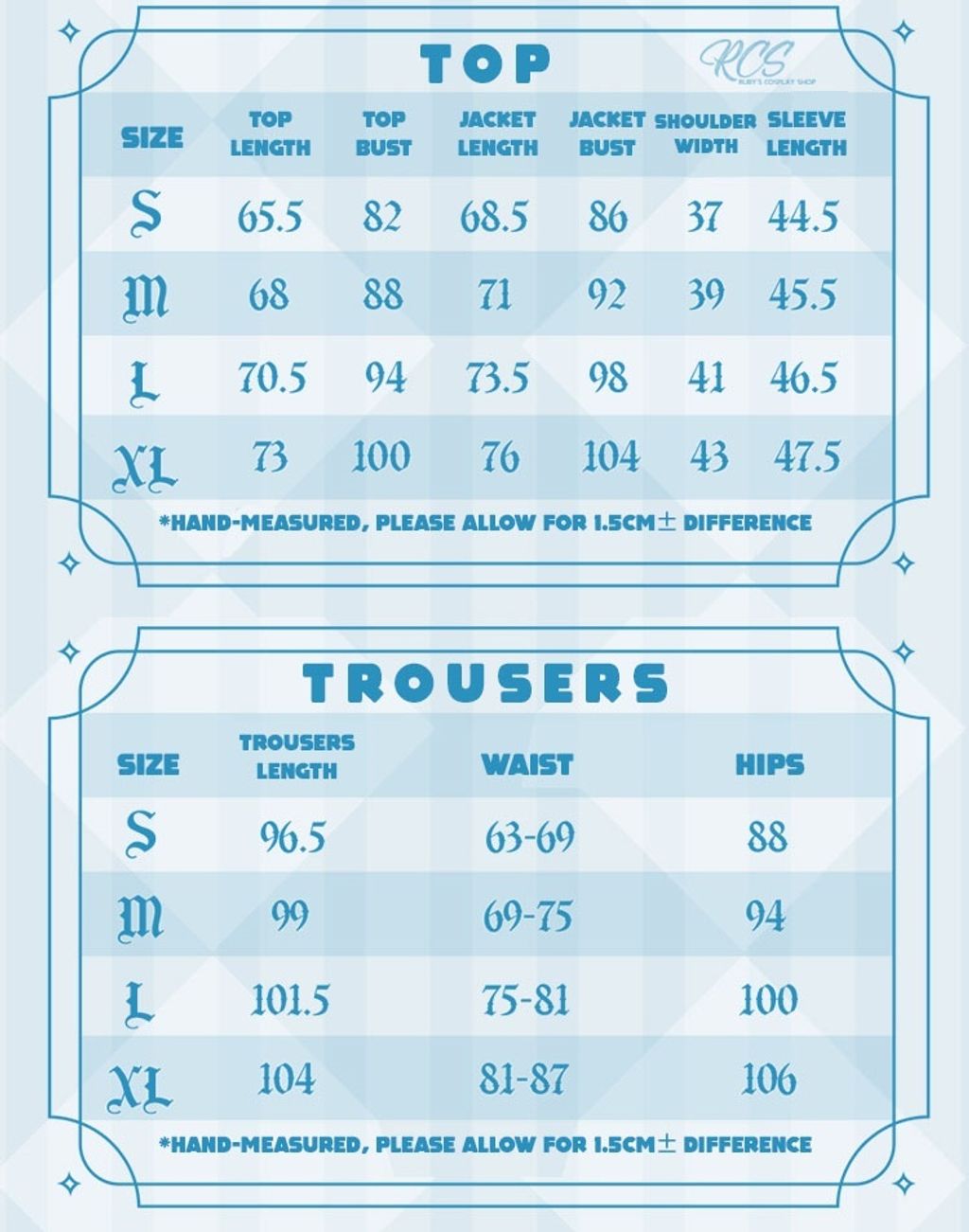 tartagliasizechart.jpg