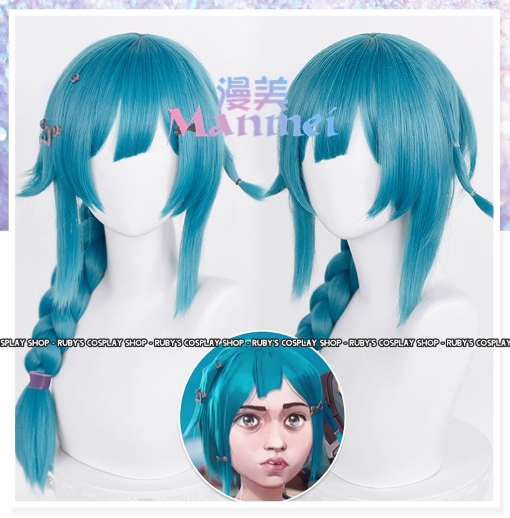 League of Legends Arcane Powder Cosplay Wig Ruby's Cosplay Shop