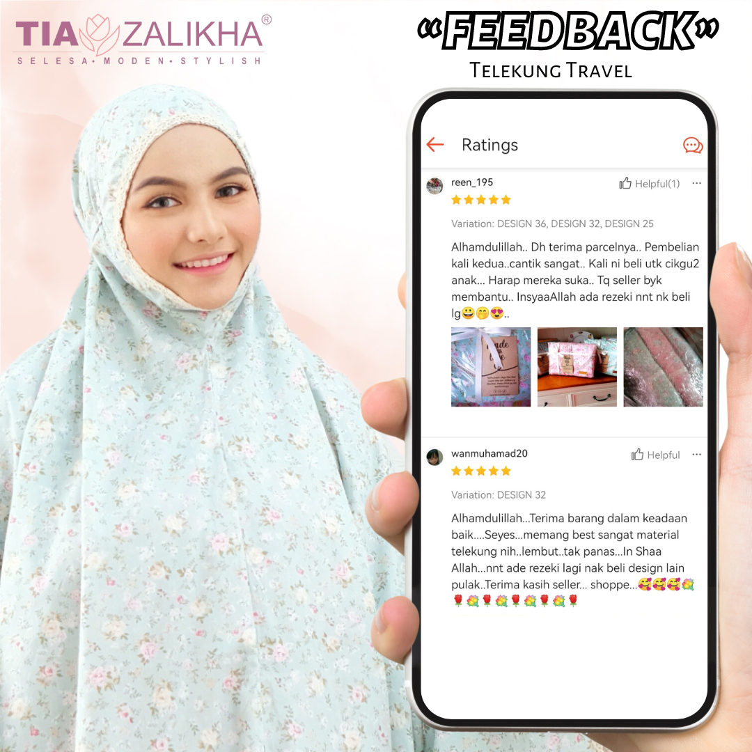 CUSTOMER FEEDBACK – TIA ZALIKHA