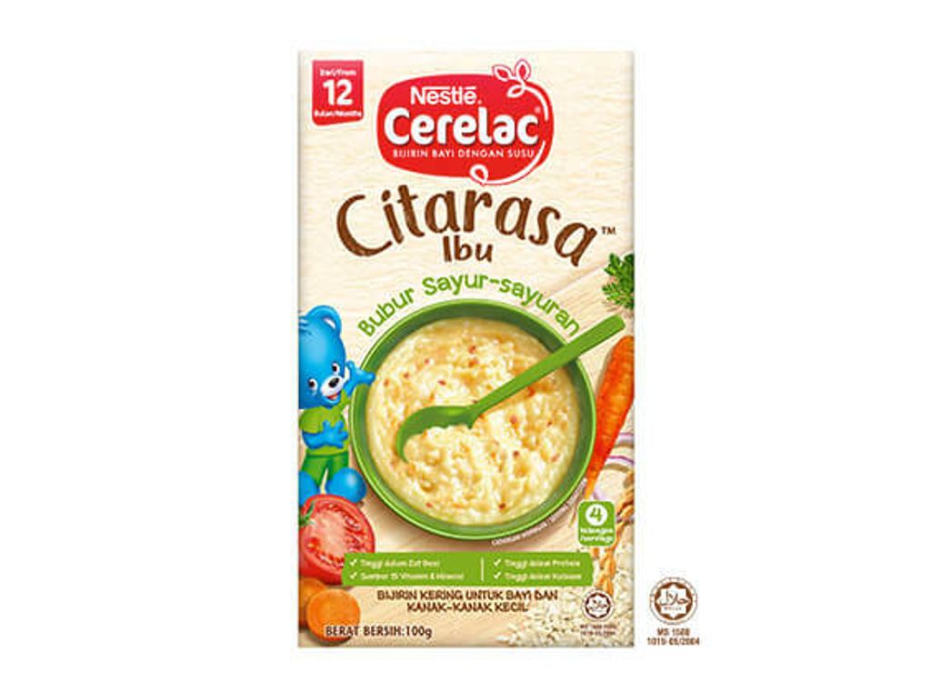 Nestlé Cerelac Citarasa Porridge Vegetable (100g) – Baby Joy baby and  children store