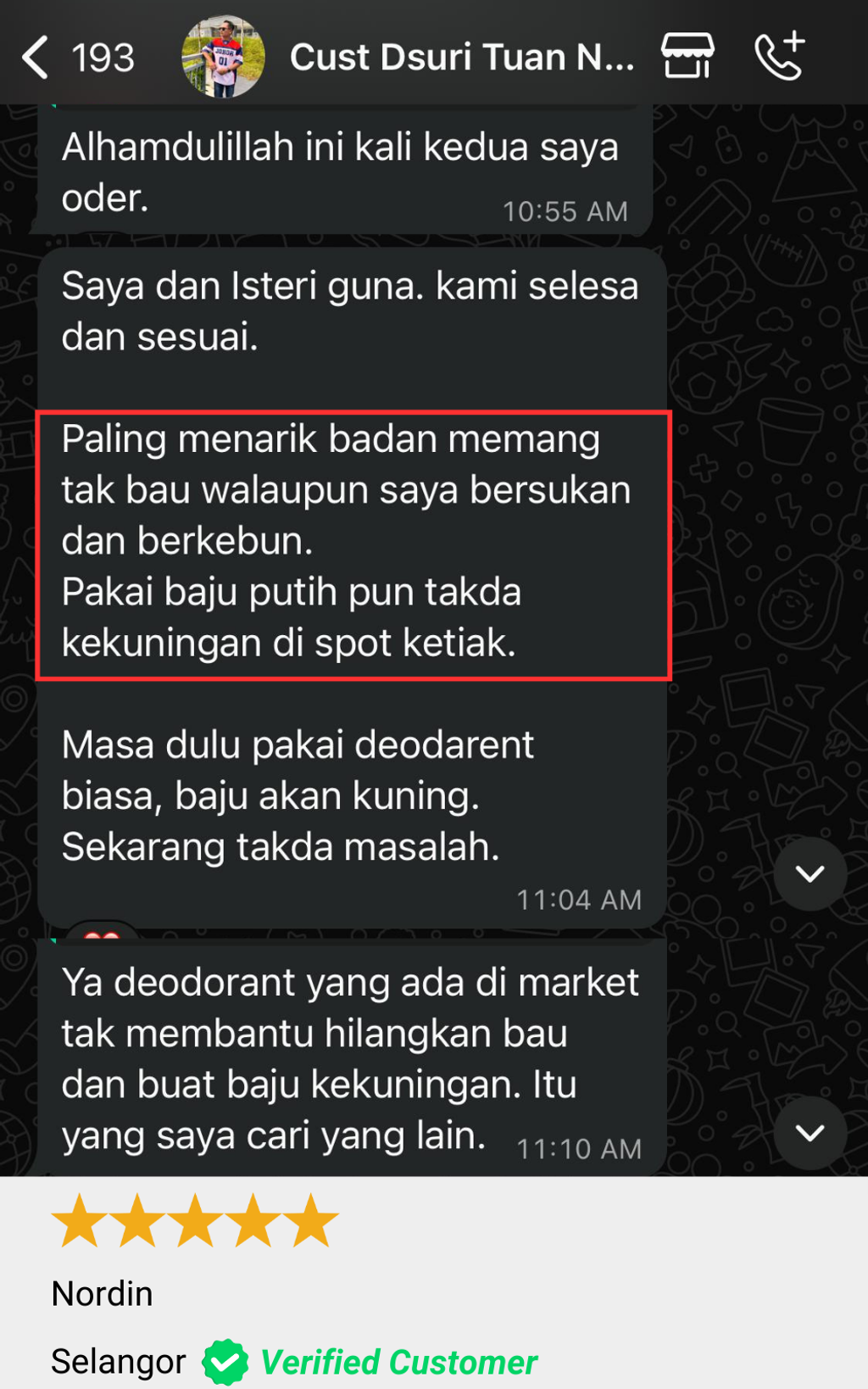 testimoni website nordin