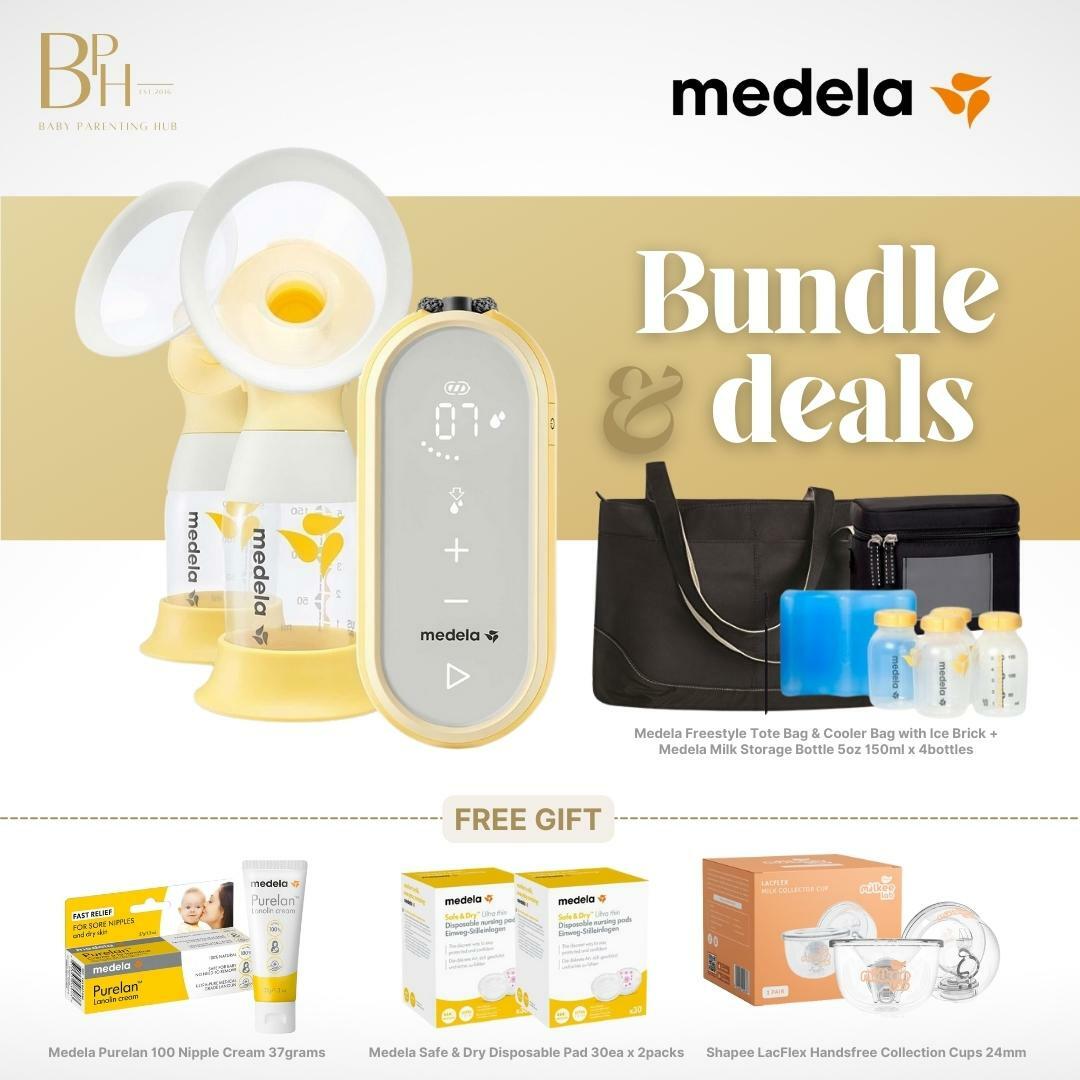 Medela Freestyle Flex Double Electric Breast Pump Bundle
