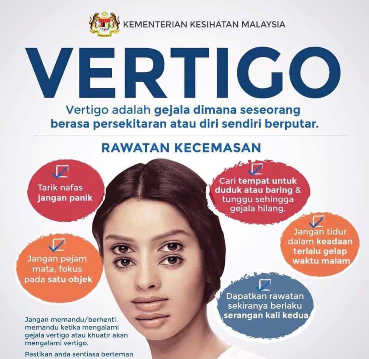 5 Rawatan Kecemasa Untuk Vertigo (Info Grafik)