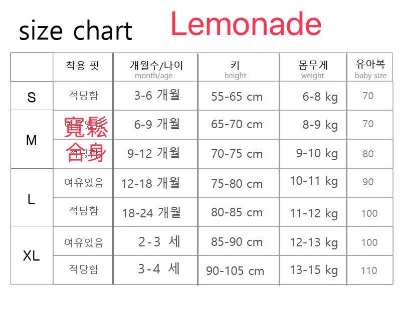 各家尺寸表_230410