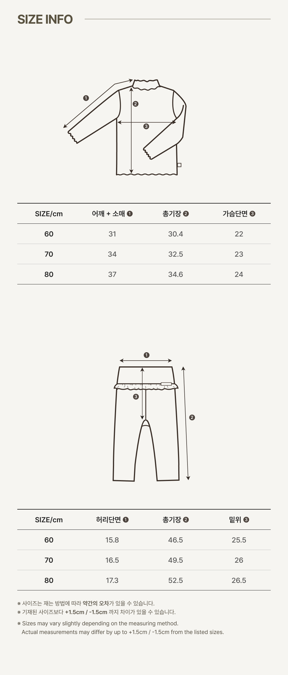 捲捲邊套裝尺寸