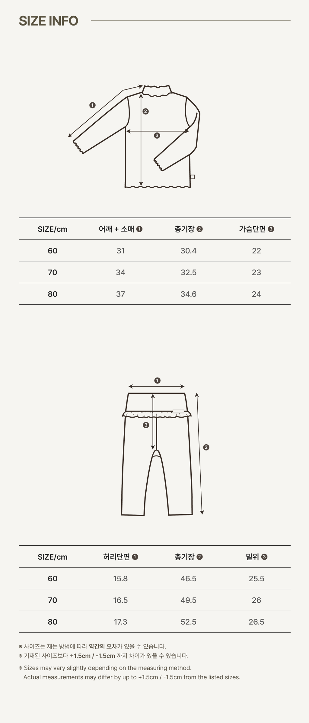 捲捲邊套裝尺寸