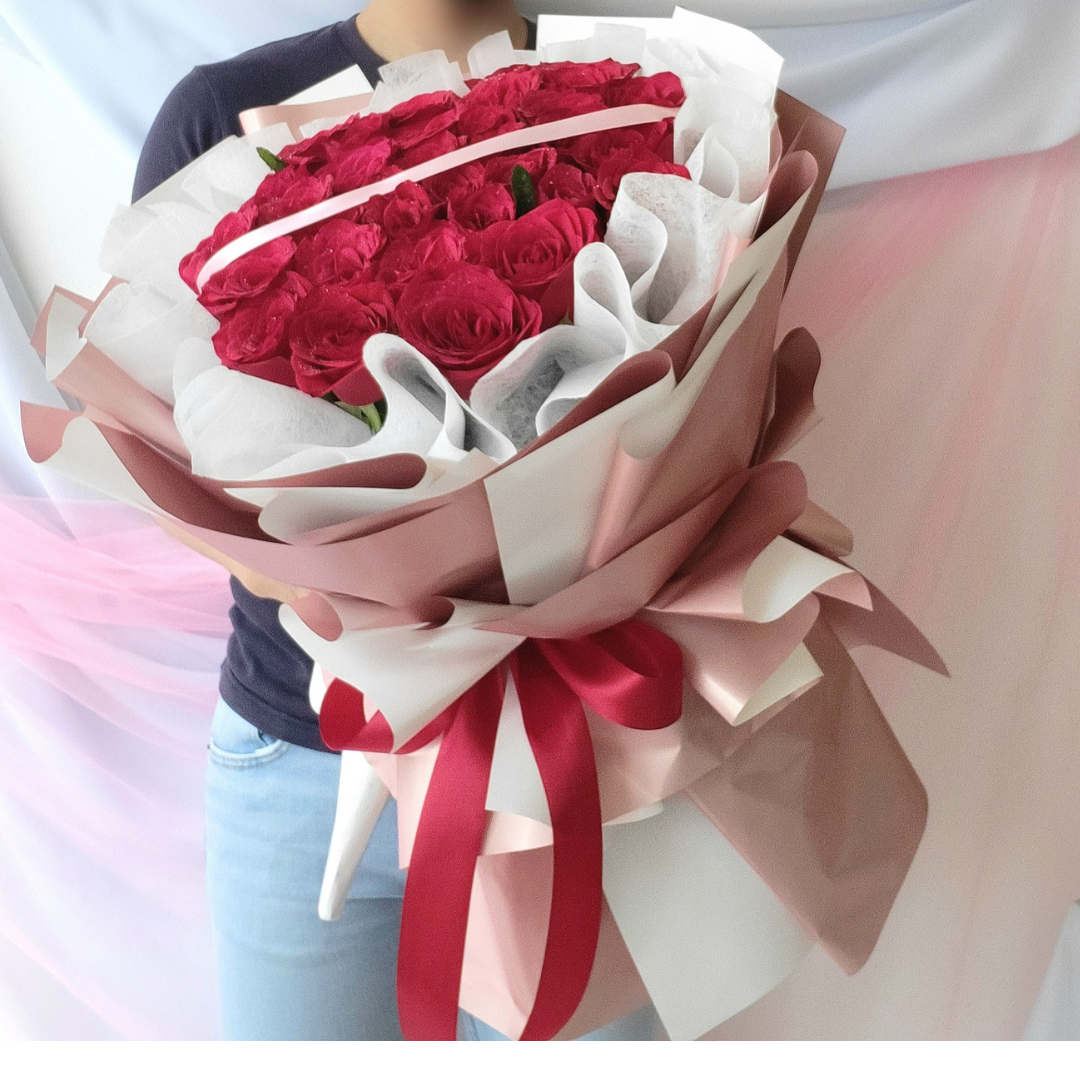 RACHEL 99 red roses  ss2-flower-florist-florist-online-flower-delivery-kl-flower-petaling-jaya-florist-bouquet-red-rose