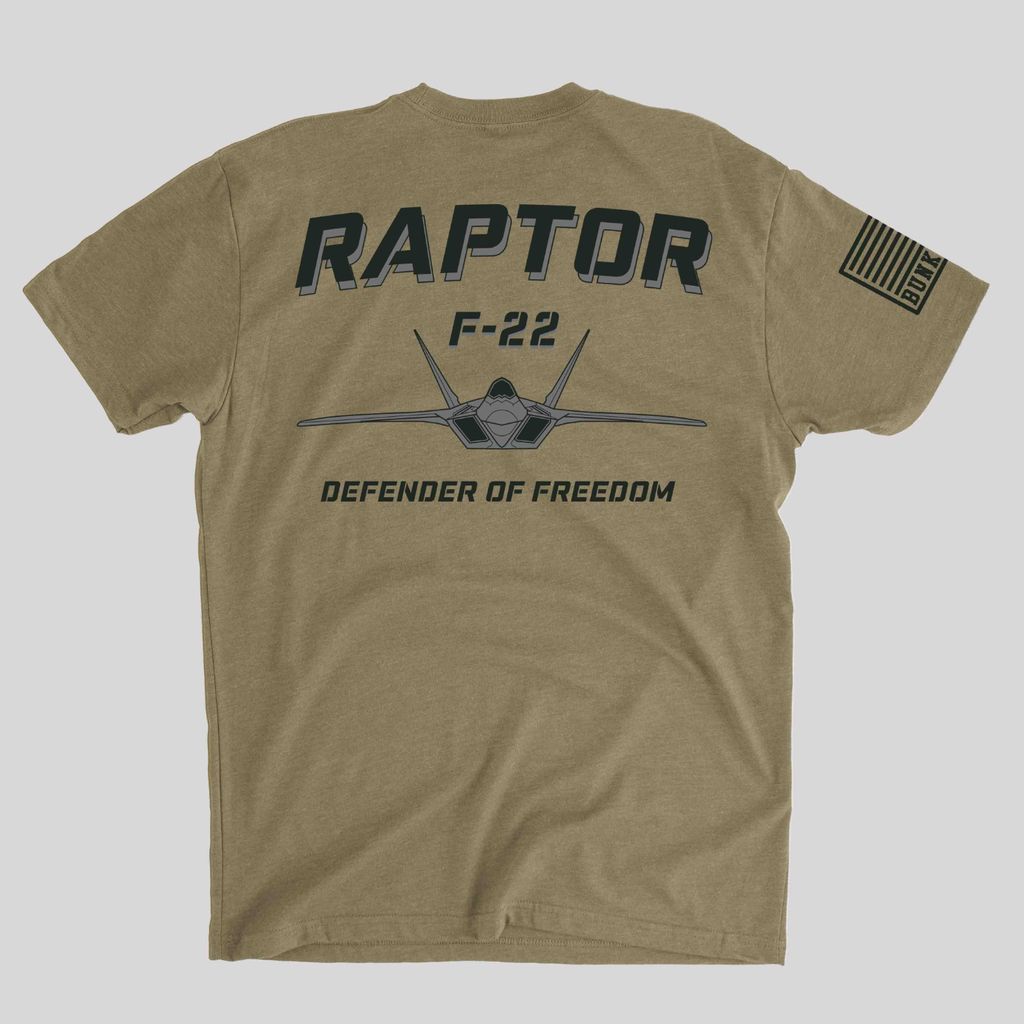 【 BUNKER 27 】F-22 RAPTOR - DEFENDER OF FREEDOM /現貨 沙棕 灰色 / 洛克希德·馬丁公司官方授權產品