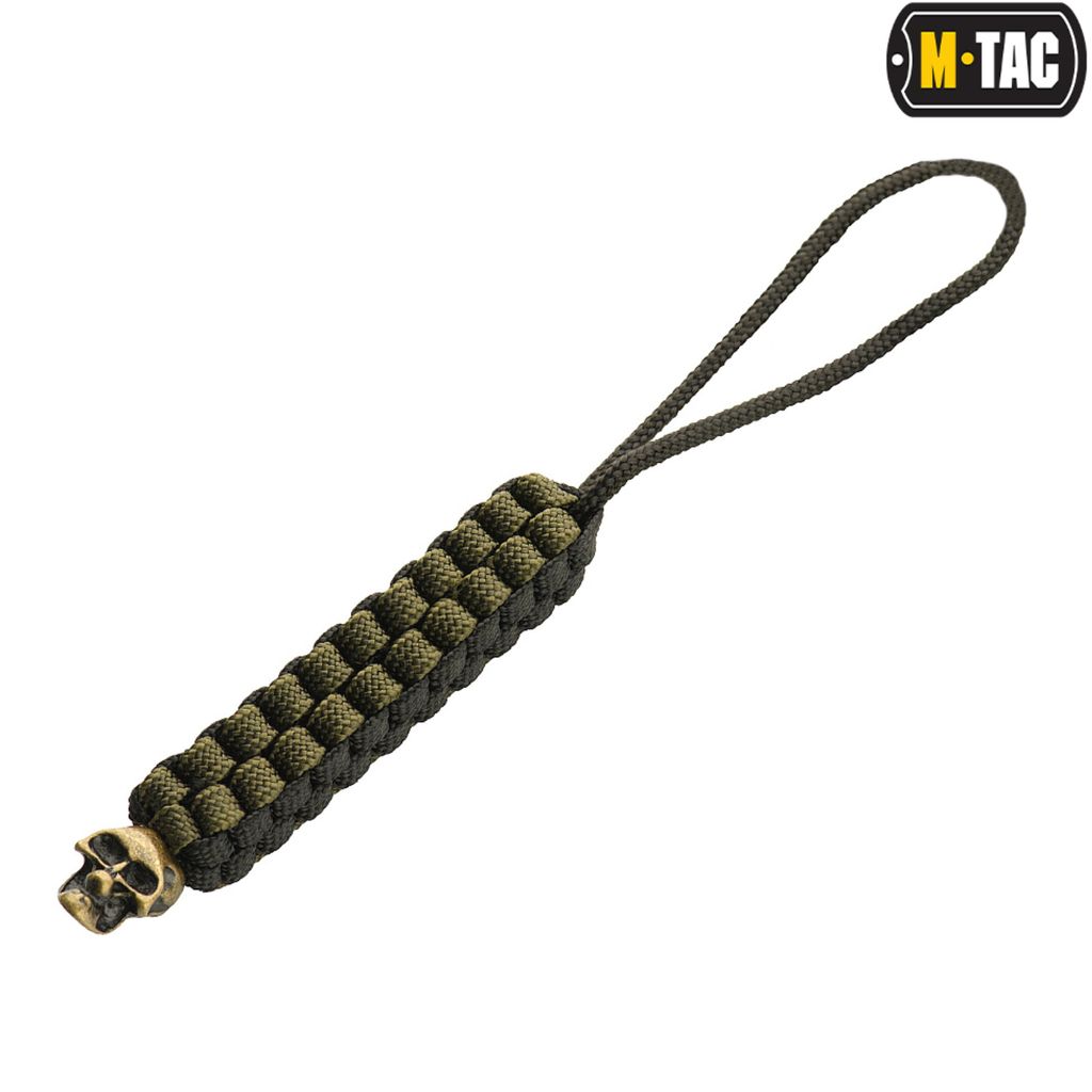 【 M-TAC 】綠黑頭骨 刀掛繩傘繩